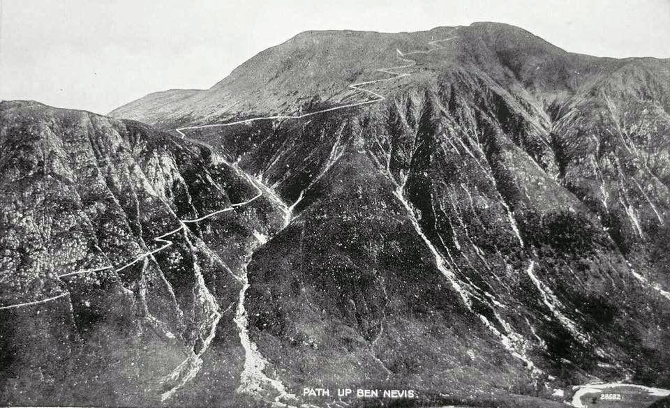 Tourist route on Ben Nevis