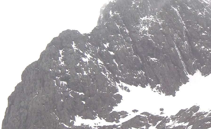 Douglas Boulder at foot of Tower Ridge on Ben Nevis