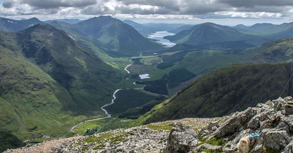 Ben Starav in Glen Etive from Buachaille Etive Beag