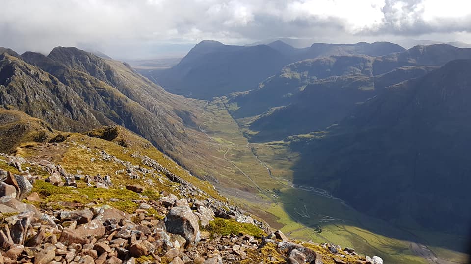 Buachaille Etive Mor above Glencoe from Aenoch Aegach Ridge