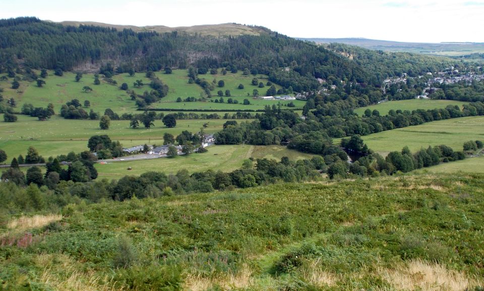 The Craigs above Kilmahog and Callander from Bochastle Hill