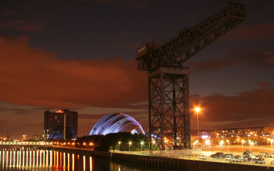 The shipyard crane at Finnieston on the River Clyde