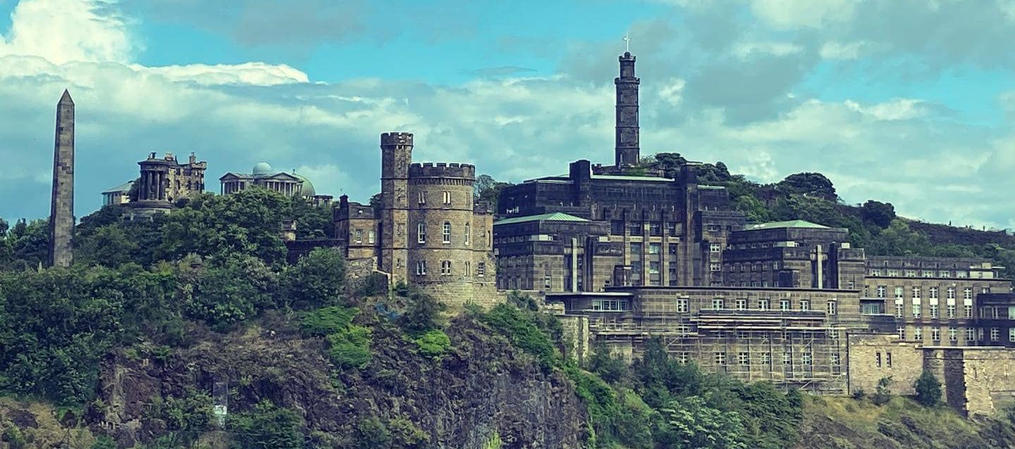 St. Andrew's House, Nelson Monument and the National Monument on Calton Hill