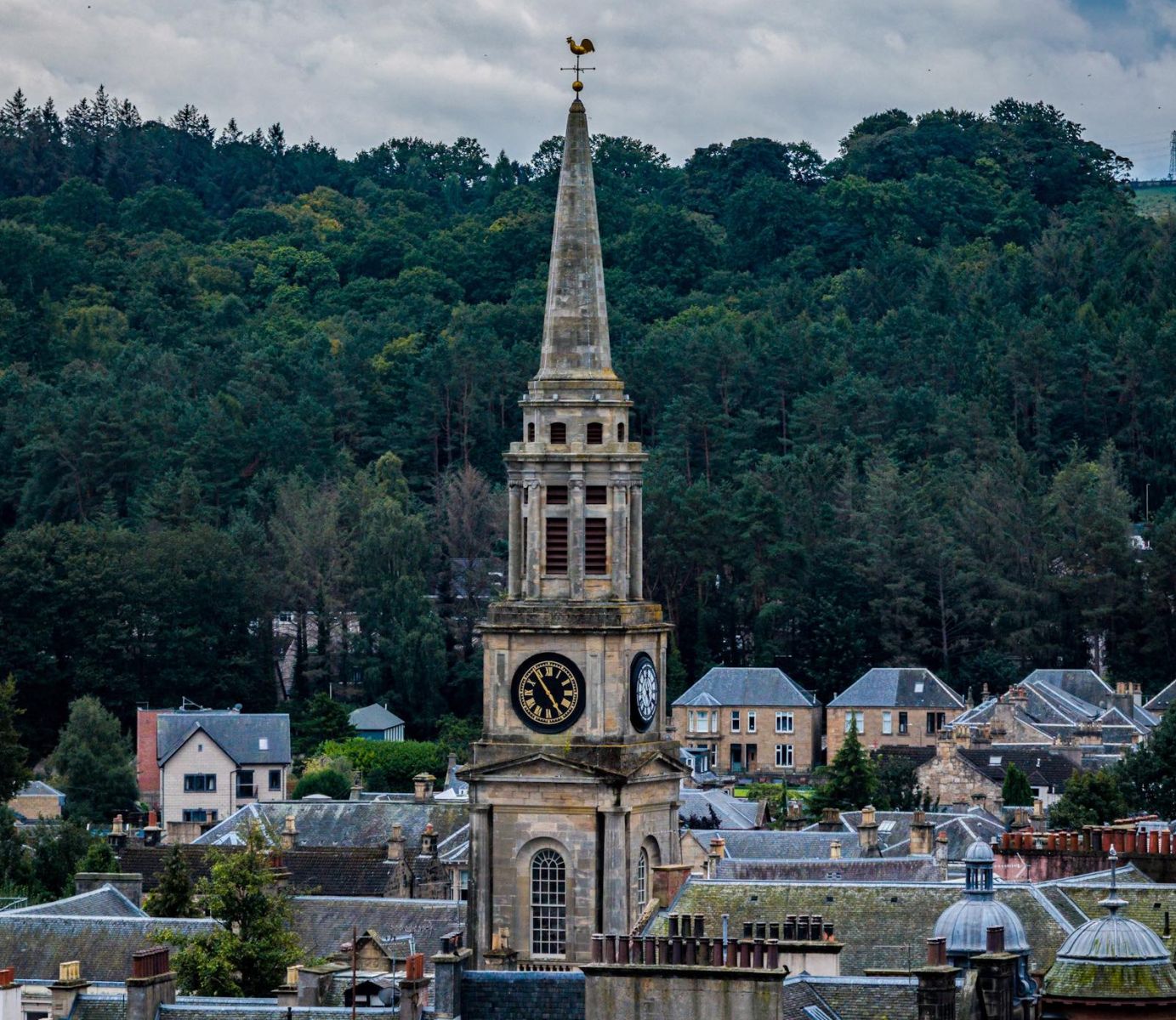 The Steeple in the Town Square of Falkirk