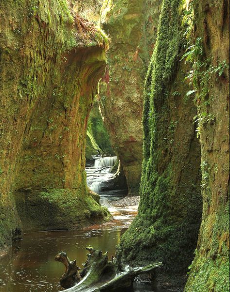 Gorge of Carnoch Burn in Finnich Glen