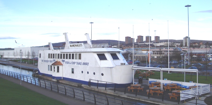 Forth and Clyde Canal at Clydebank Shopping Centre