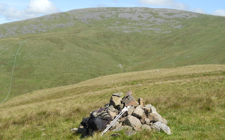 Cairnsmore of Carsphairn ( 797m, 2,615ft ) from cairn on Beninner