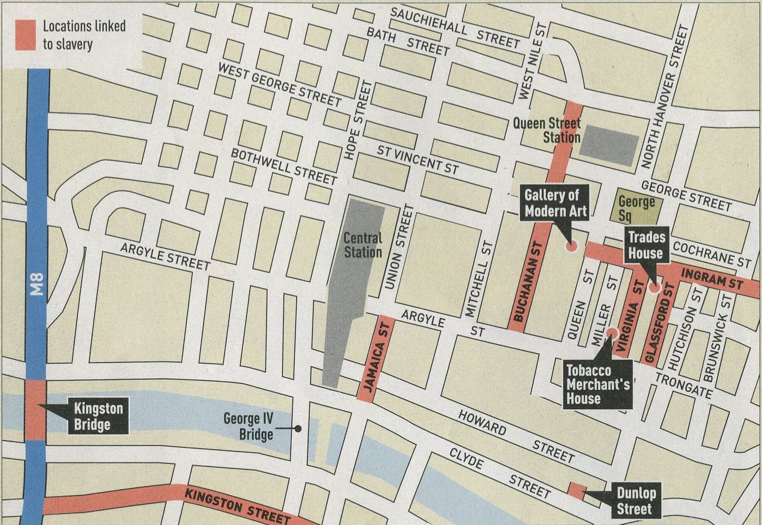 Map of Glasgow