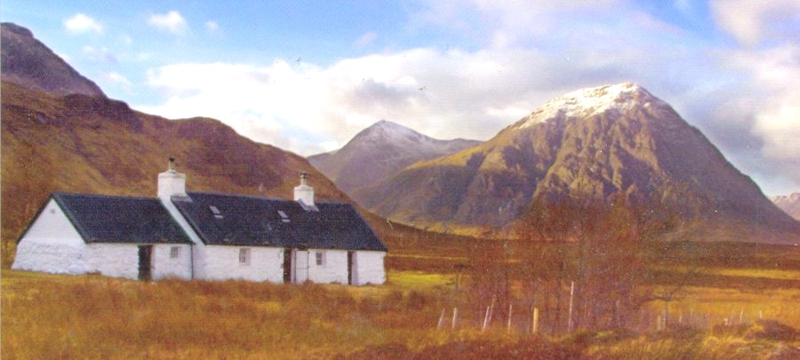 Black Rock Cottage and Buachaille Etive Mor in Glencoe