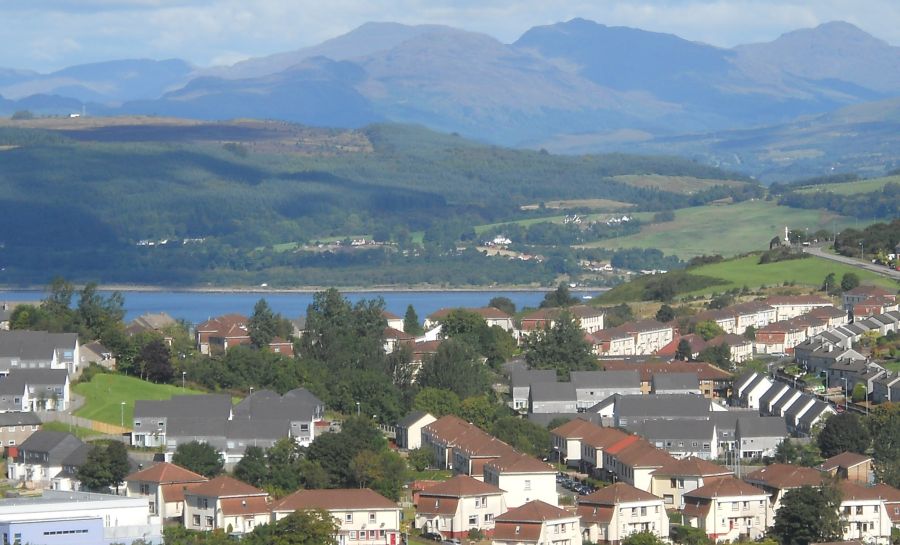 Inverkip from Leapmore Forest