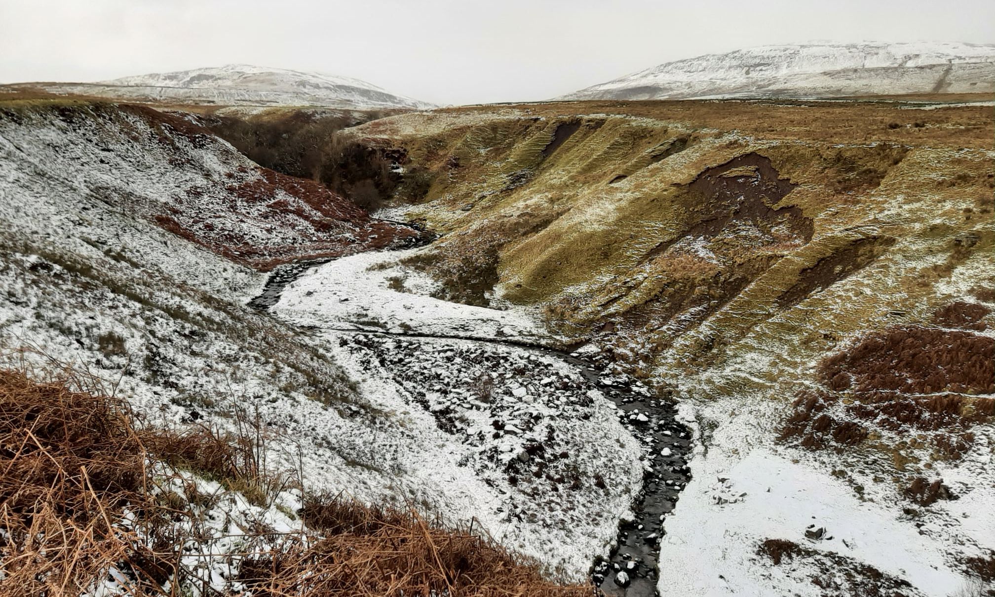 Approach to Laird's Loup ( Waterfall ) on the Garrel Burn