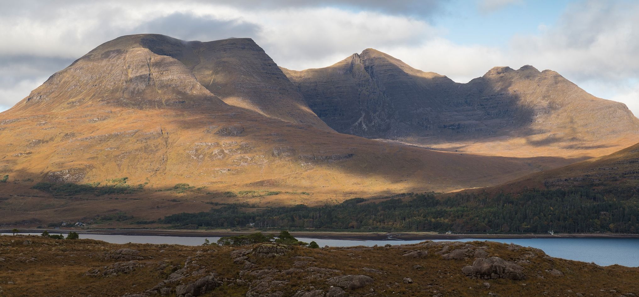 Beinn Alligin across Loch Torridon in NW Highlands of Scotland