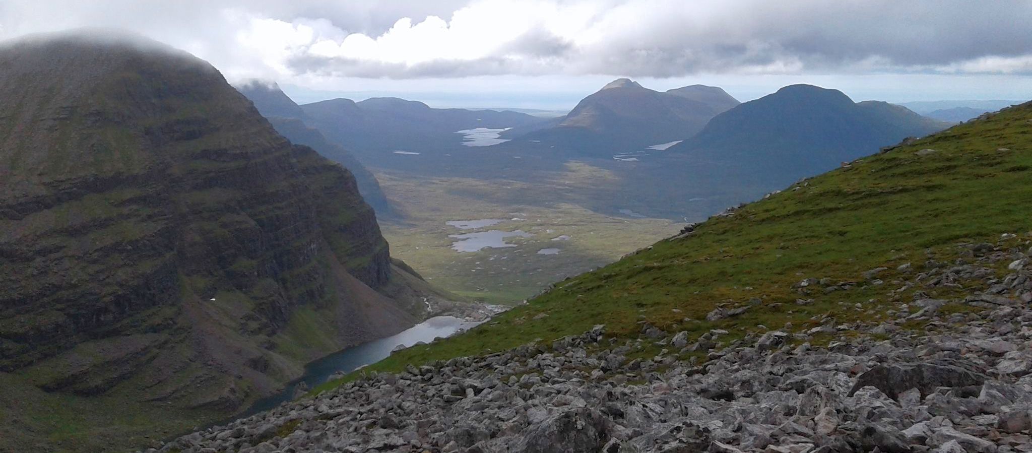 Coire Mhic Fhearchair beneath Beinn Eighe in Torridon Region of NW Scotland