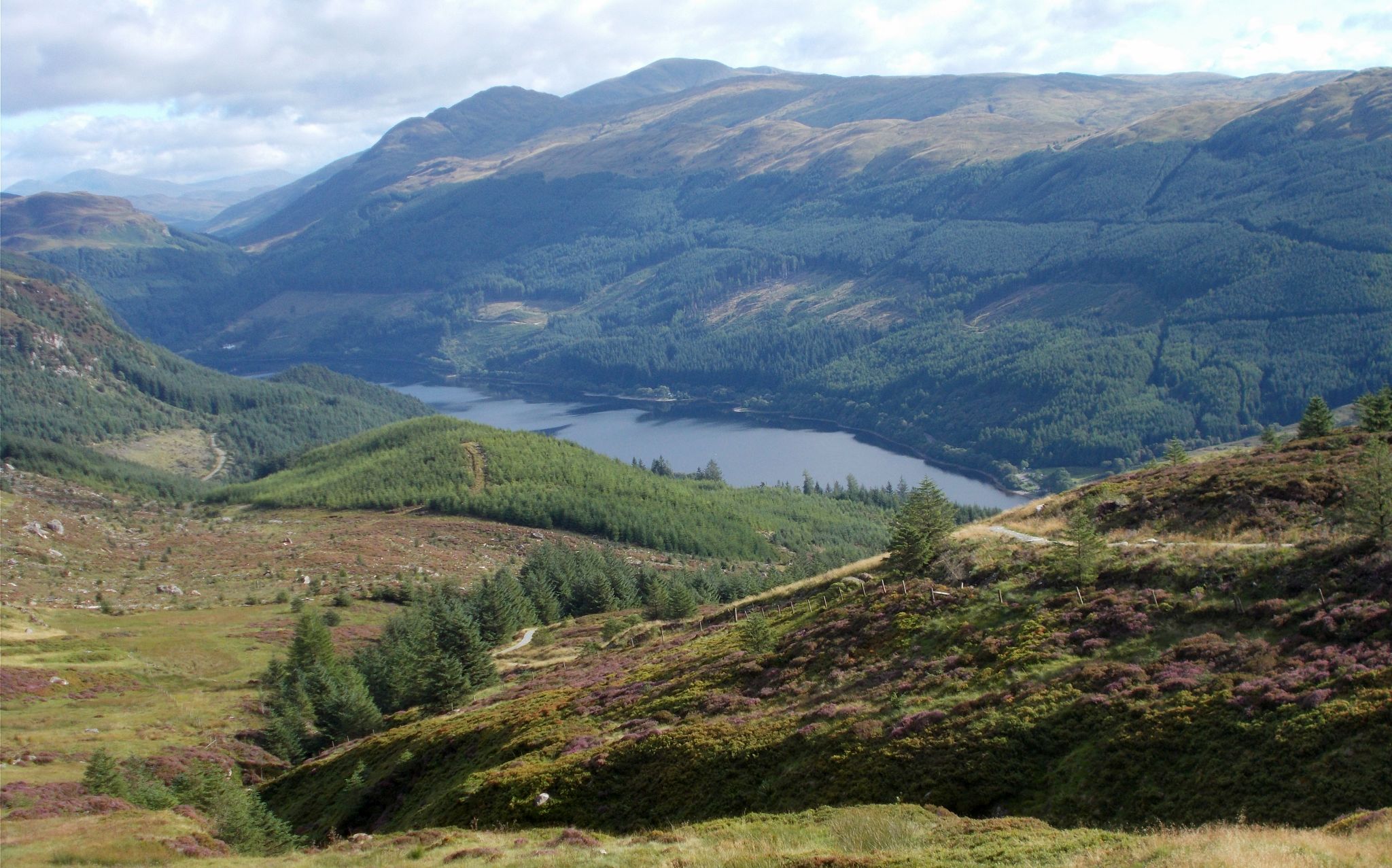 Beinn Each and Stuc a'Chroin above Loch Lubnaig from Ben Ledi