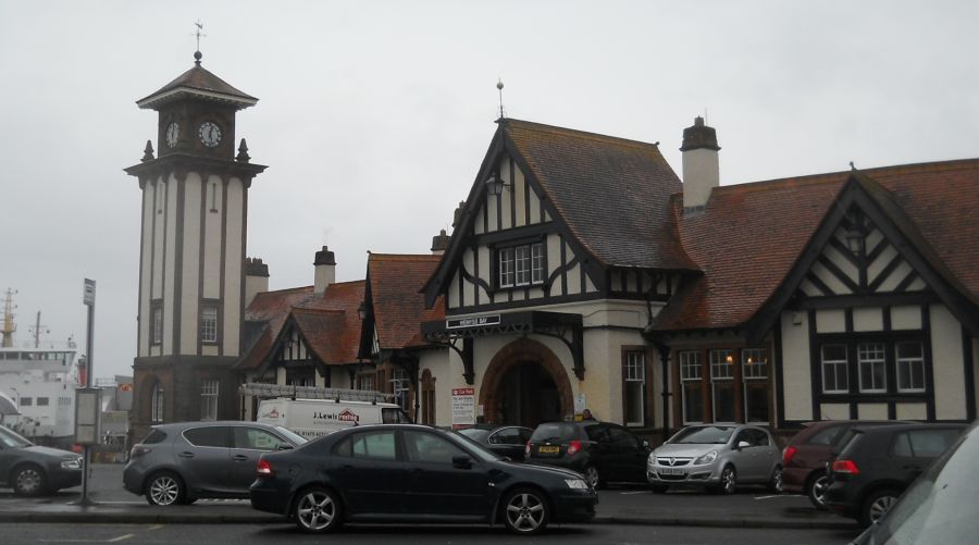 Railway Station at Wemyss Bay on the Ayrshire Coast in the Firth of Clyde