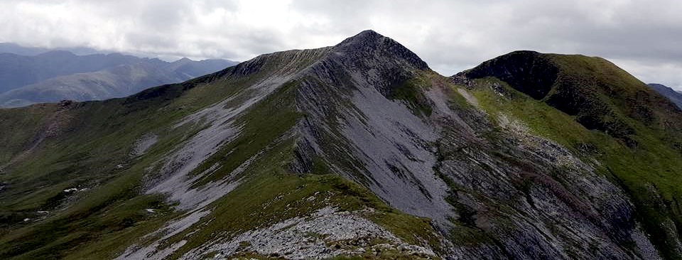 Na Gruagaichean from Binnein Mor in the Mamores