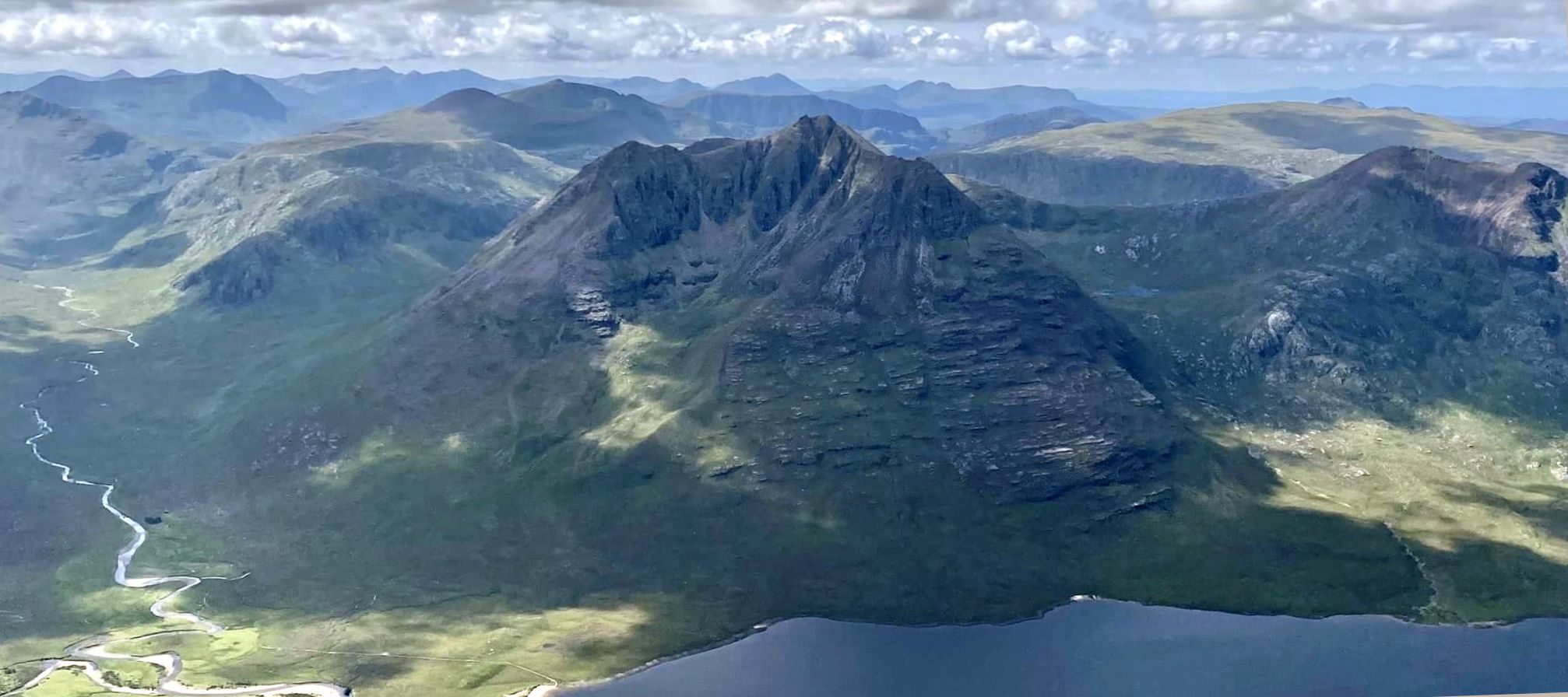 Beinn Dearg Mor from An Teallach in Torridon Region