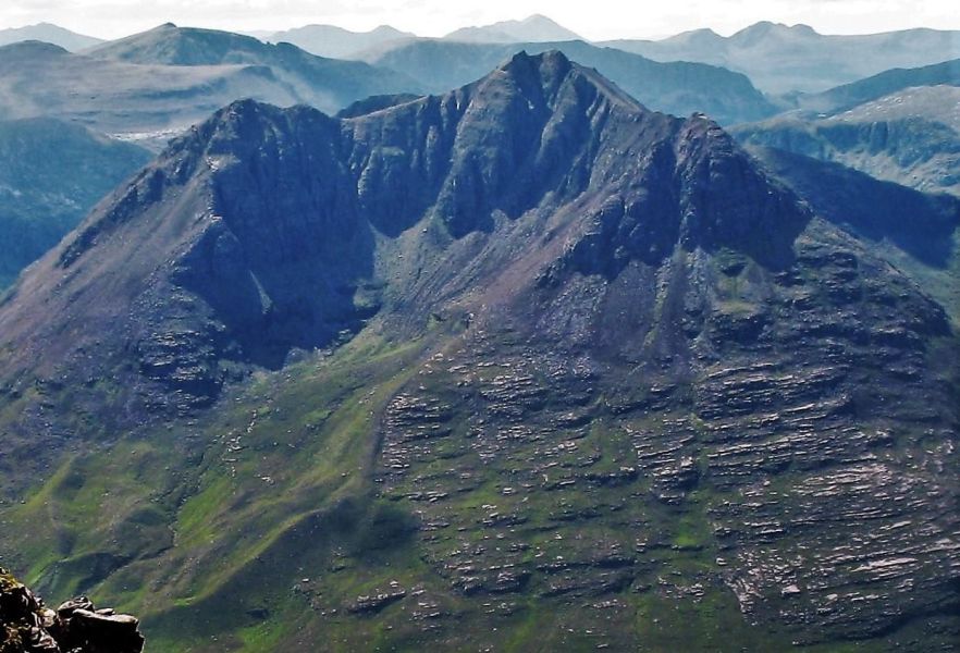 Beinn Dearg Mor from An Teallach in Torridon Region