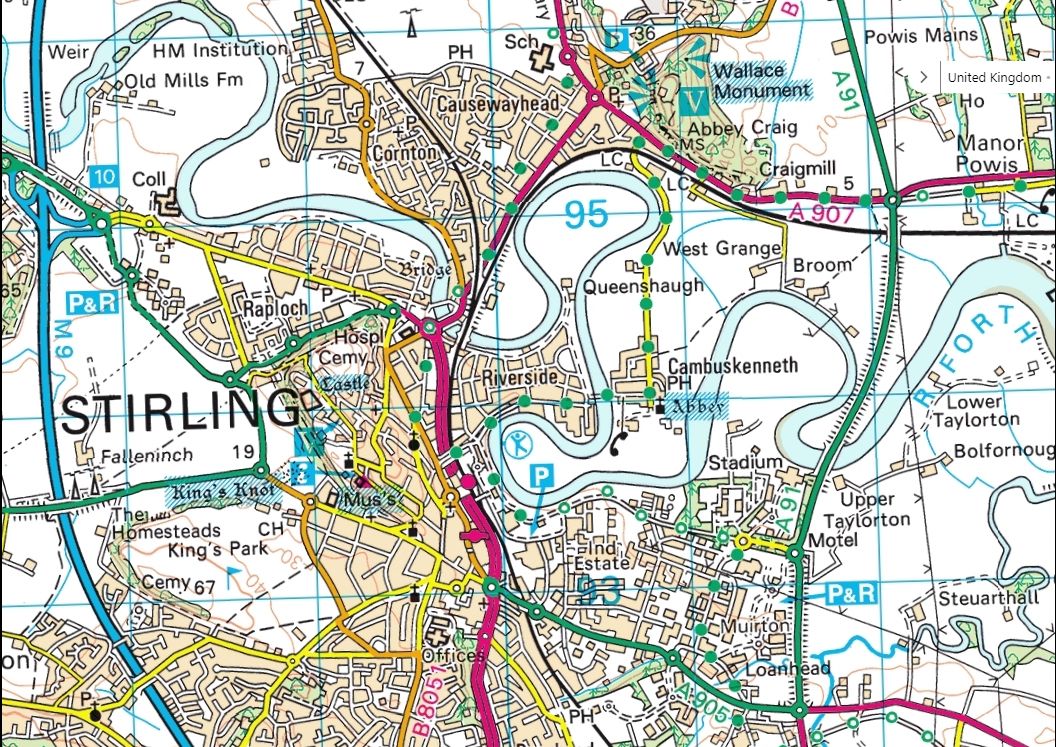 Map of Stirling