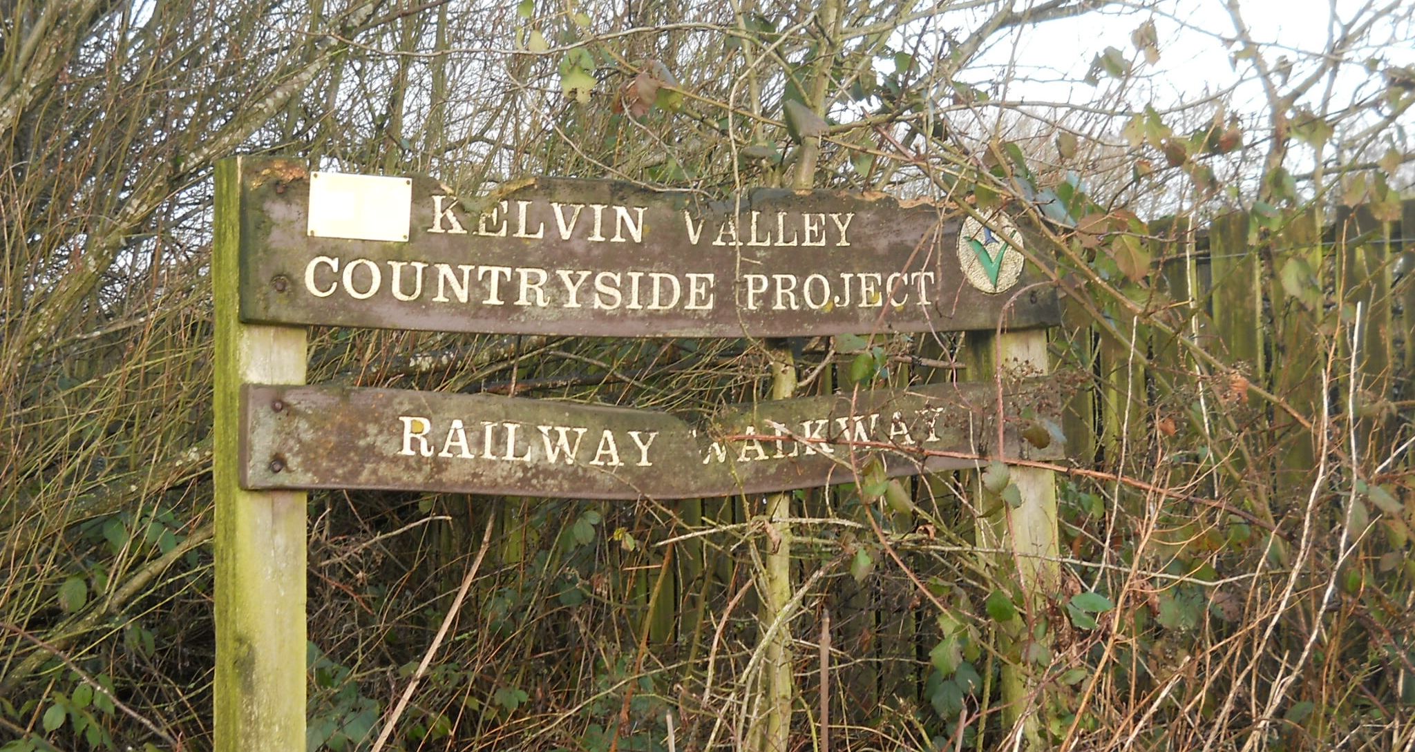 Signpost on the Strathkelvin Railway Path