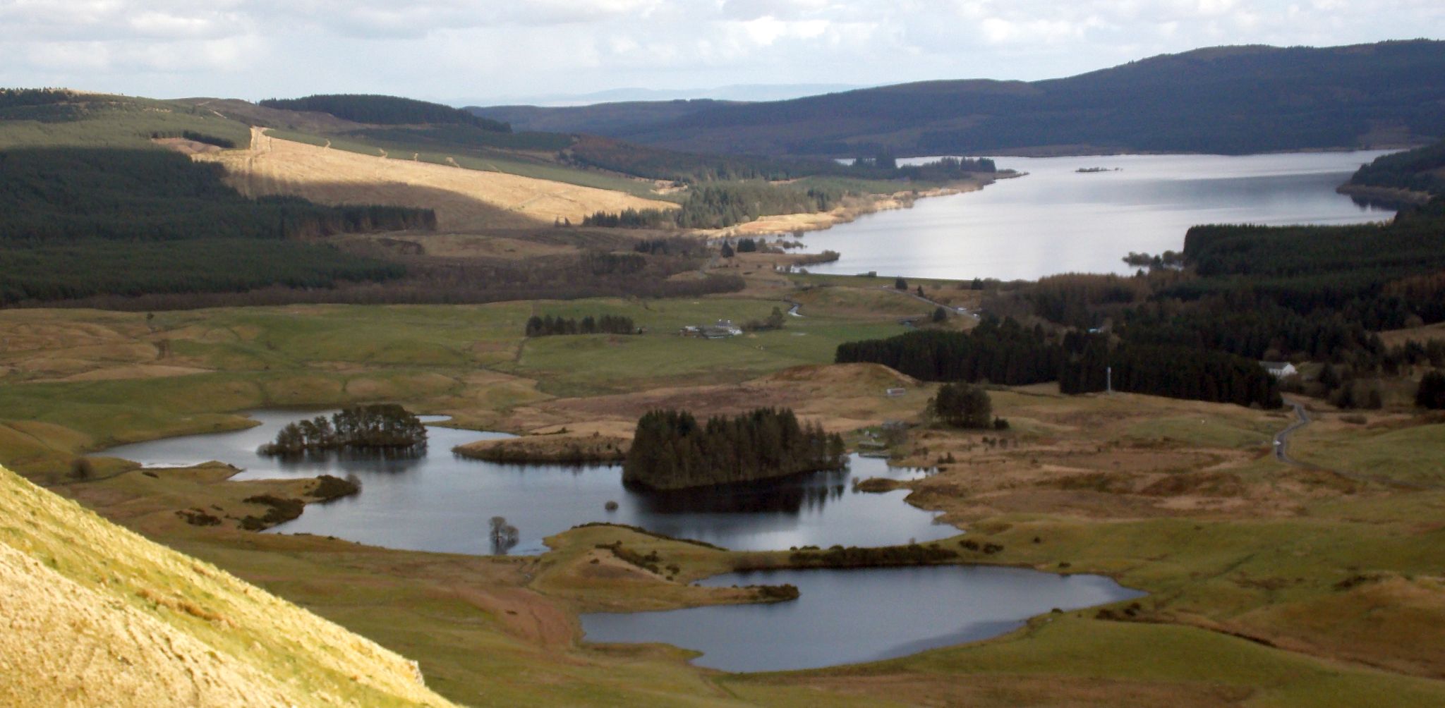 Carron Valley Reservoir beyond Loch Walton