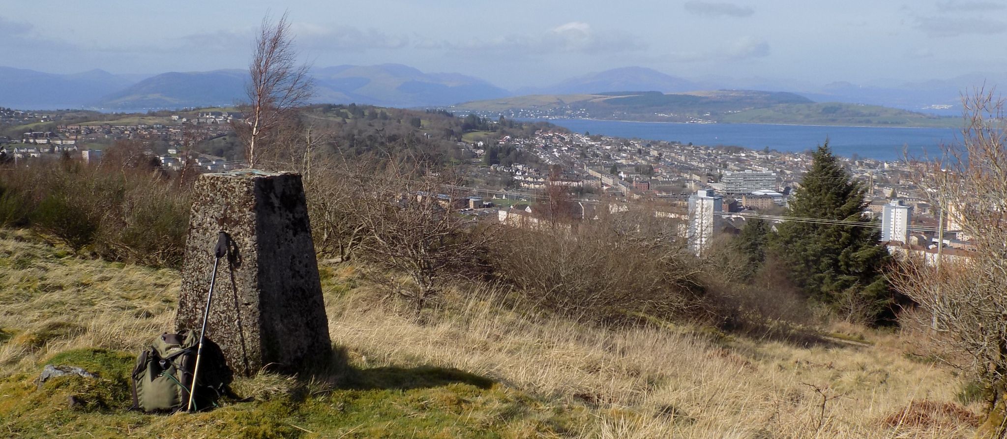 View from trig point  above Whinhill Reservoir