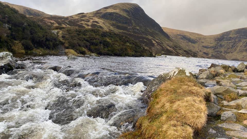 Tail Burn exit from Loch Skeen