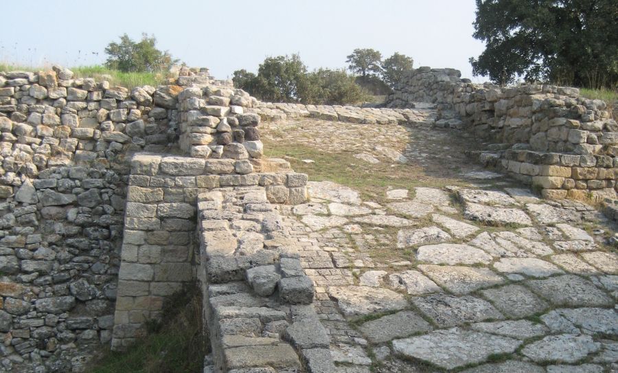 Ancient Ruins at Troy in Turkey