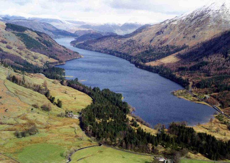 Thirlemere in the Lake District in NW England