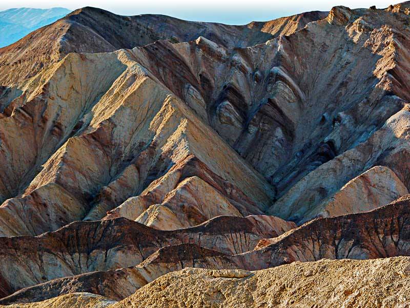 Folded rock beds in Death Valley