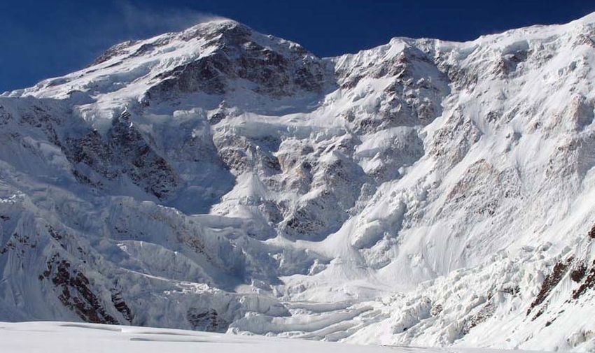 Pik Pobedy ( Jenish Chokusu, Victory Peak ) in Kyrgyzstan, Central Asia