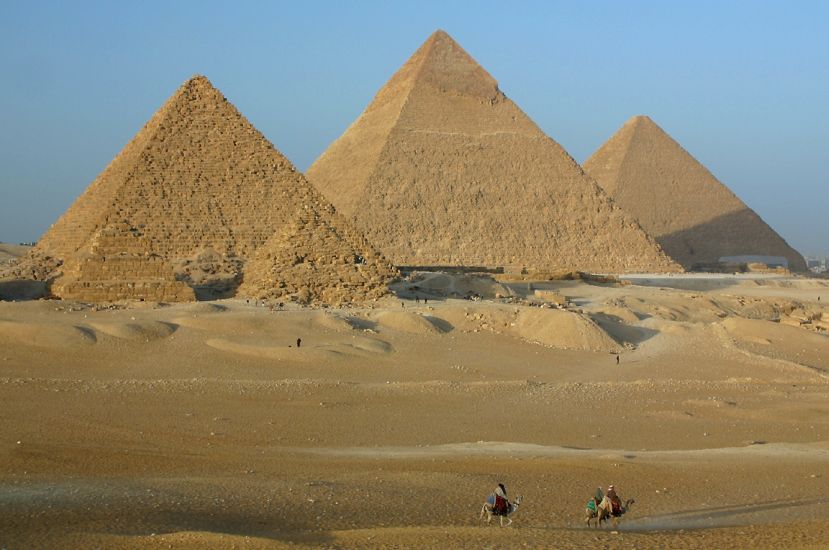 The Pyramids in Cairo - capital city of Egypt