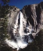 Yosemite Falls in Yosemite Valley, California, USA